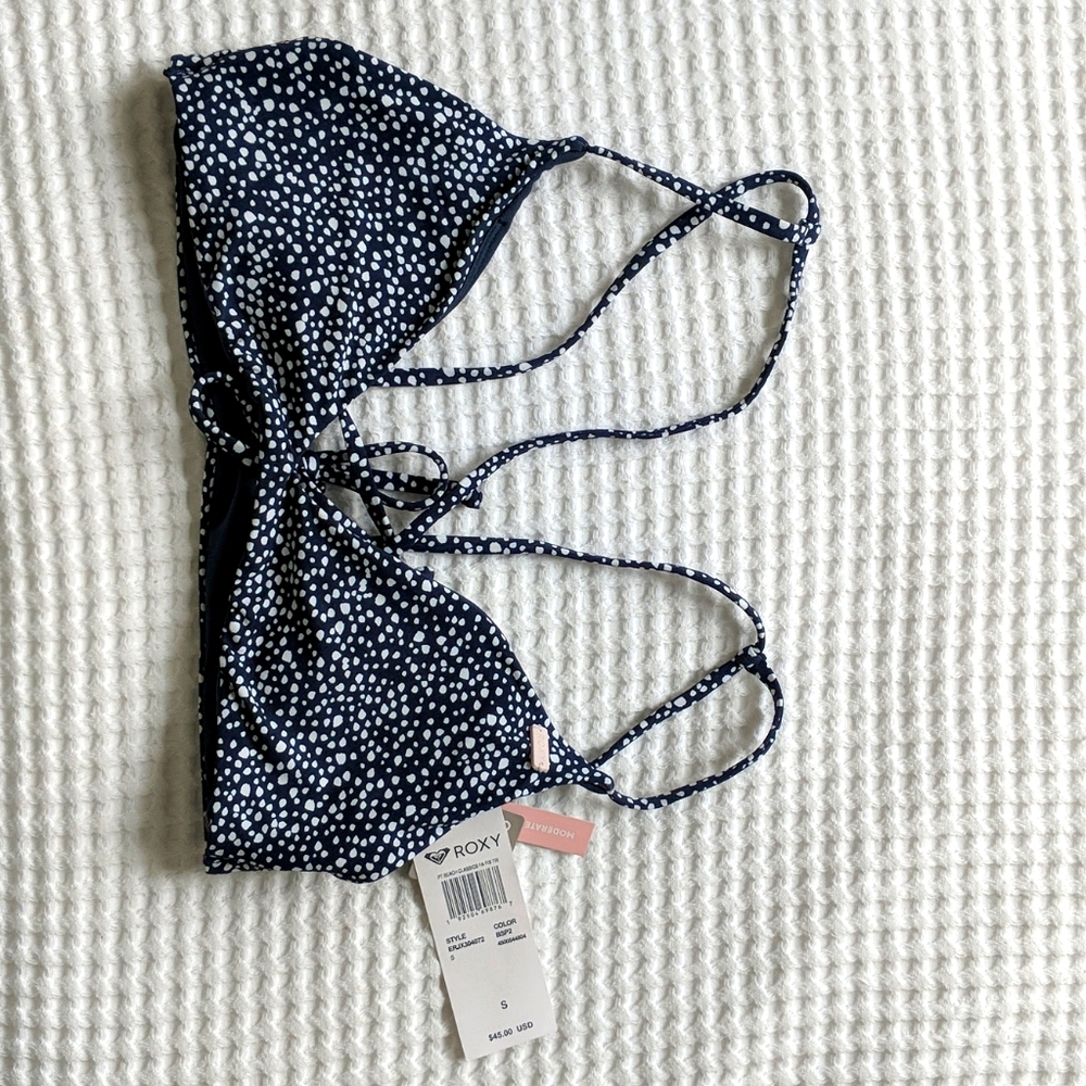 Roxy bikini top NWT small